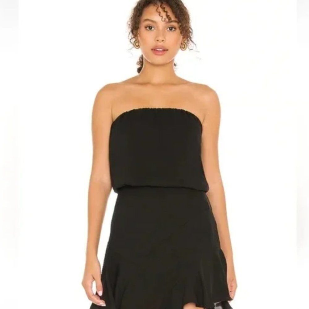 NWT Krisa Strapless Mini Dress Black‎ Small